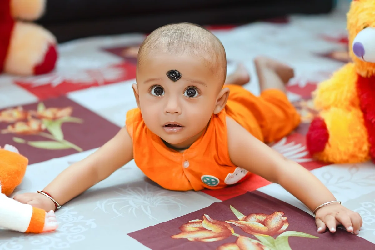 Cute Baby Crawling